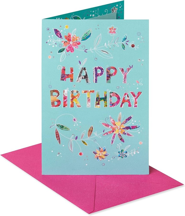 American Greetings Geburtstagskarte für Sie (Floral Happy Birthday)