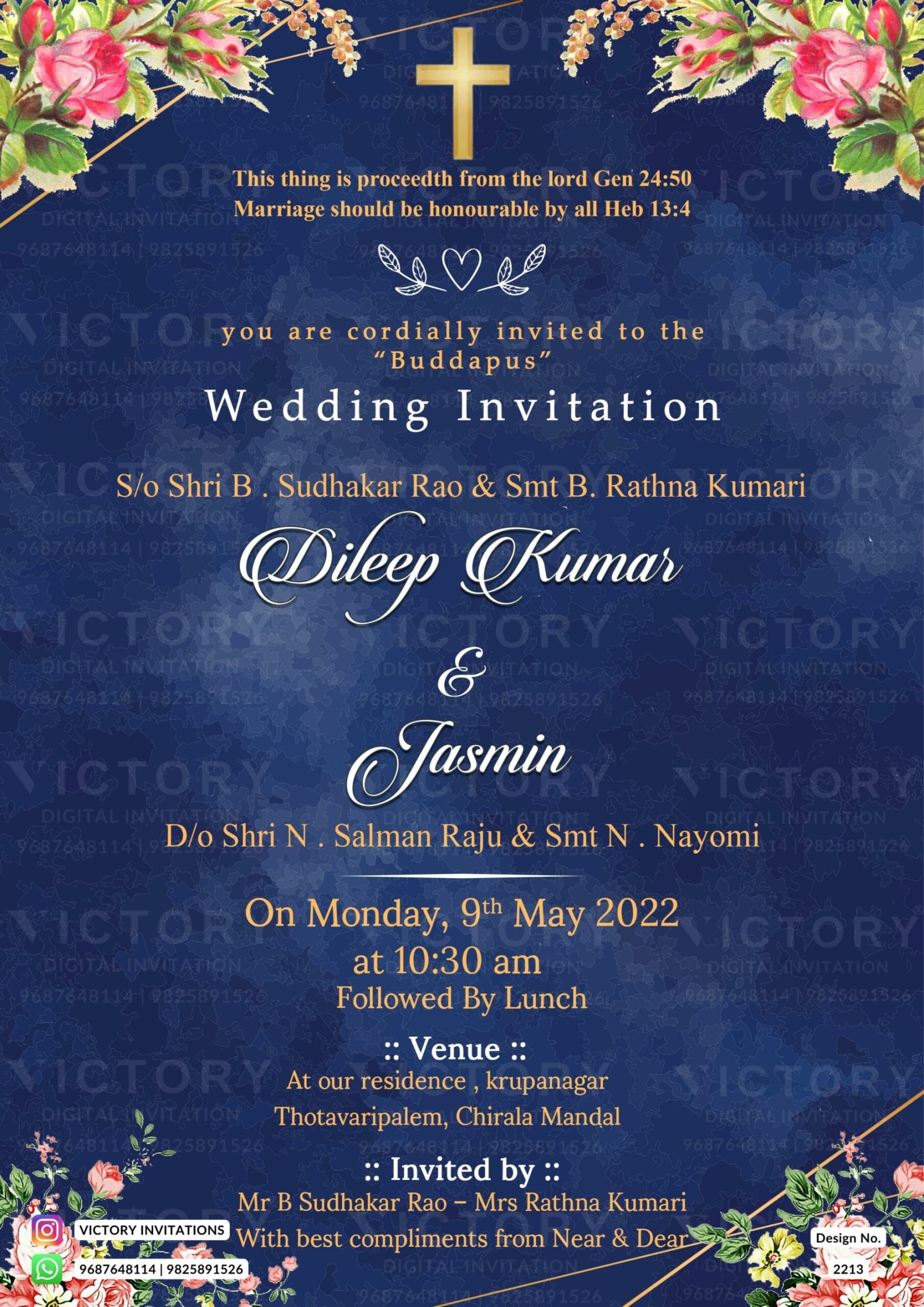 Christian Marriage Invitation Card: Elegant Designs For Your Special Day