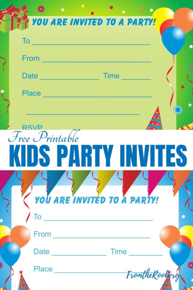 Free Birthday Party Invitations: Design Your Own For Any Occasion