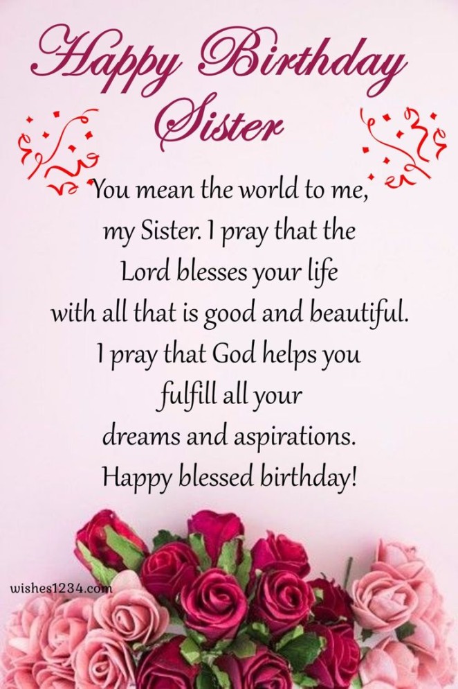 + Birthday Wishes for Sister Birthday wishes for elder Sister