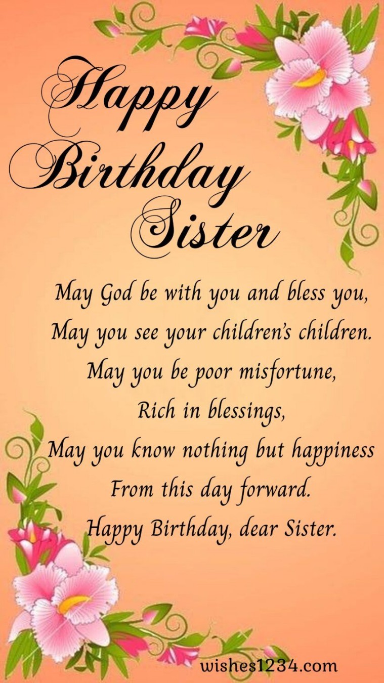 + Birthday Wishes for Sister Birthday wishes for elder Sister