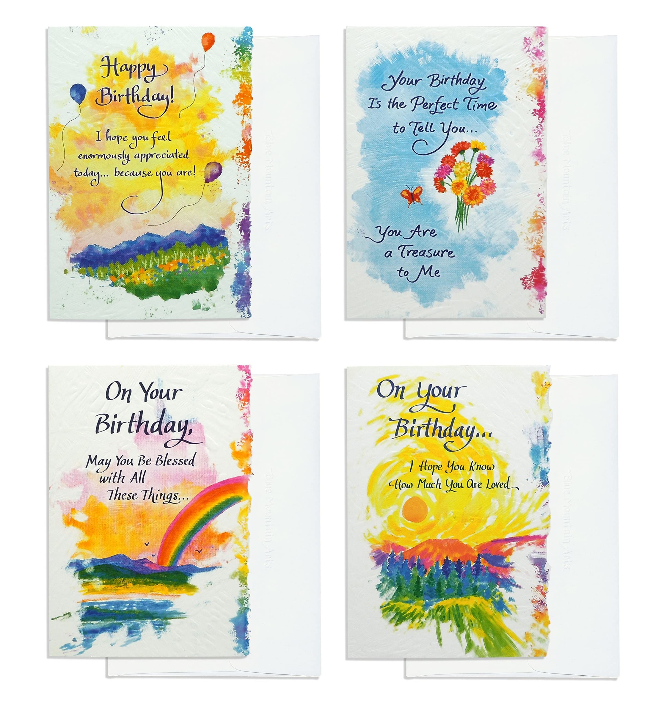 Blue Mountain Arts Birthday Card Assortment - Unique Greeting Cards With Uplifting Happy Birthday Wishes For The Special People In Your Life