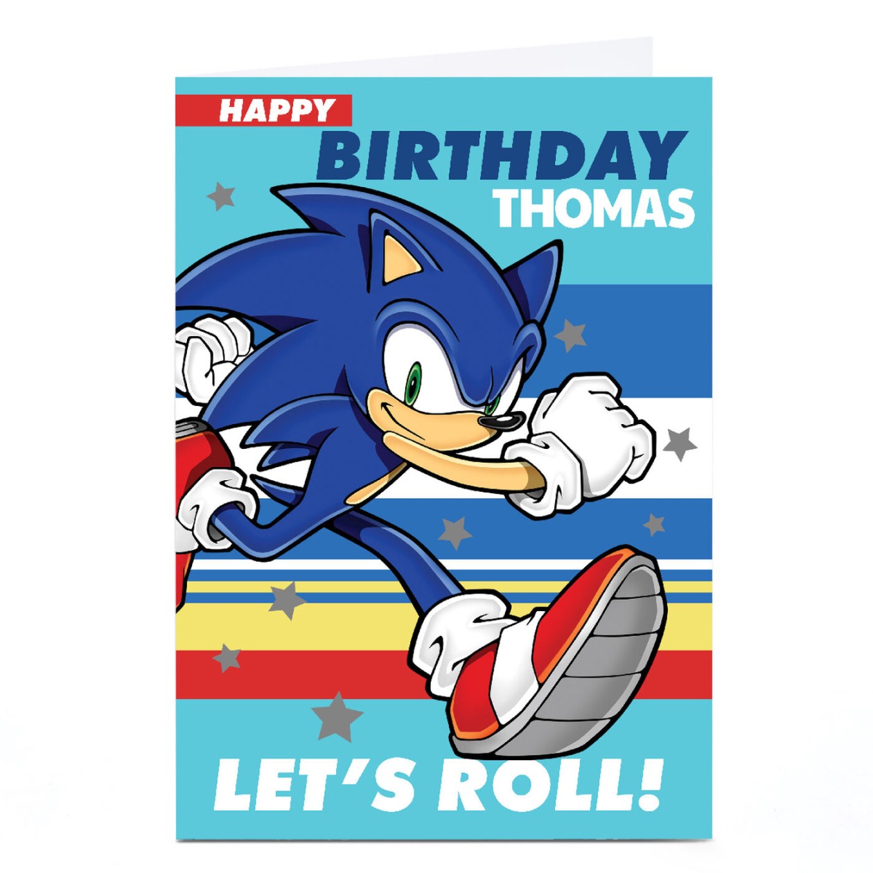 Buy Personalised Birthday Card - Sonic - Let