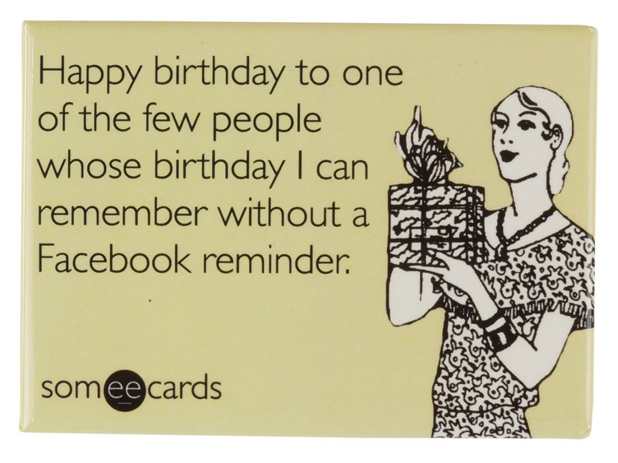 Buy Someecards "Facebook Reminder" Magnet Online at Low Prices in