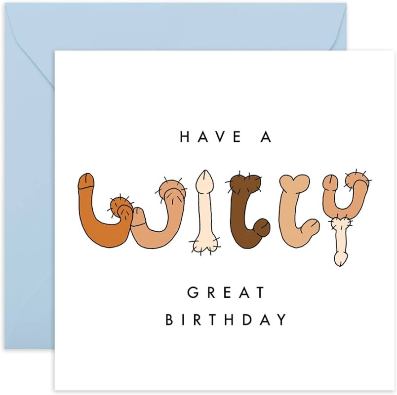 Central  - Rude Birthday Card for Women and Men - Willy Great