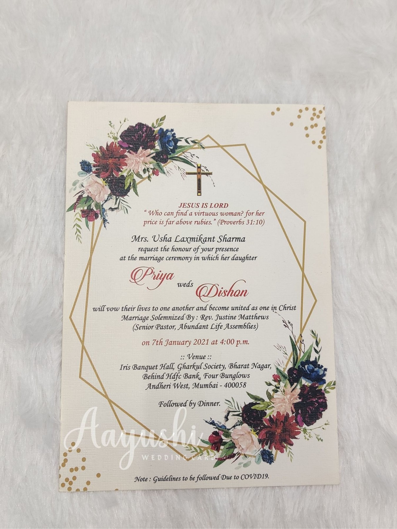 Christian Wedding Card,  Leaflet at Rs /piece in Mumbai  ID