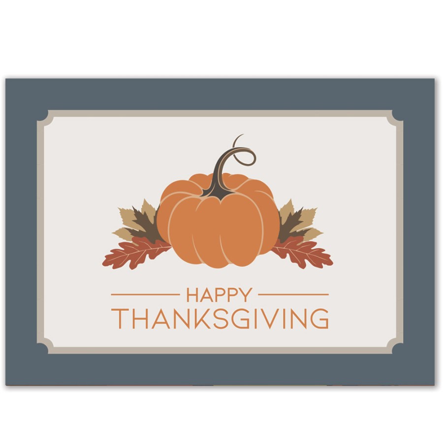 Classic Thanksgiving Pumpkin Greeting Card