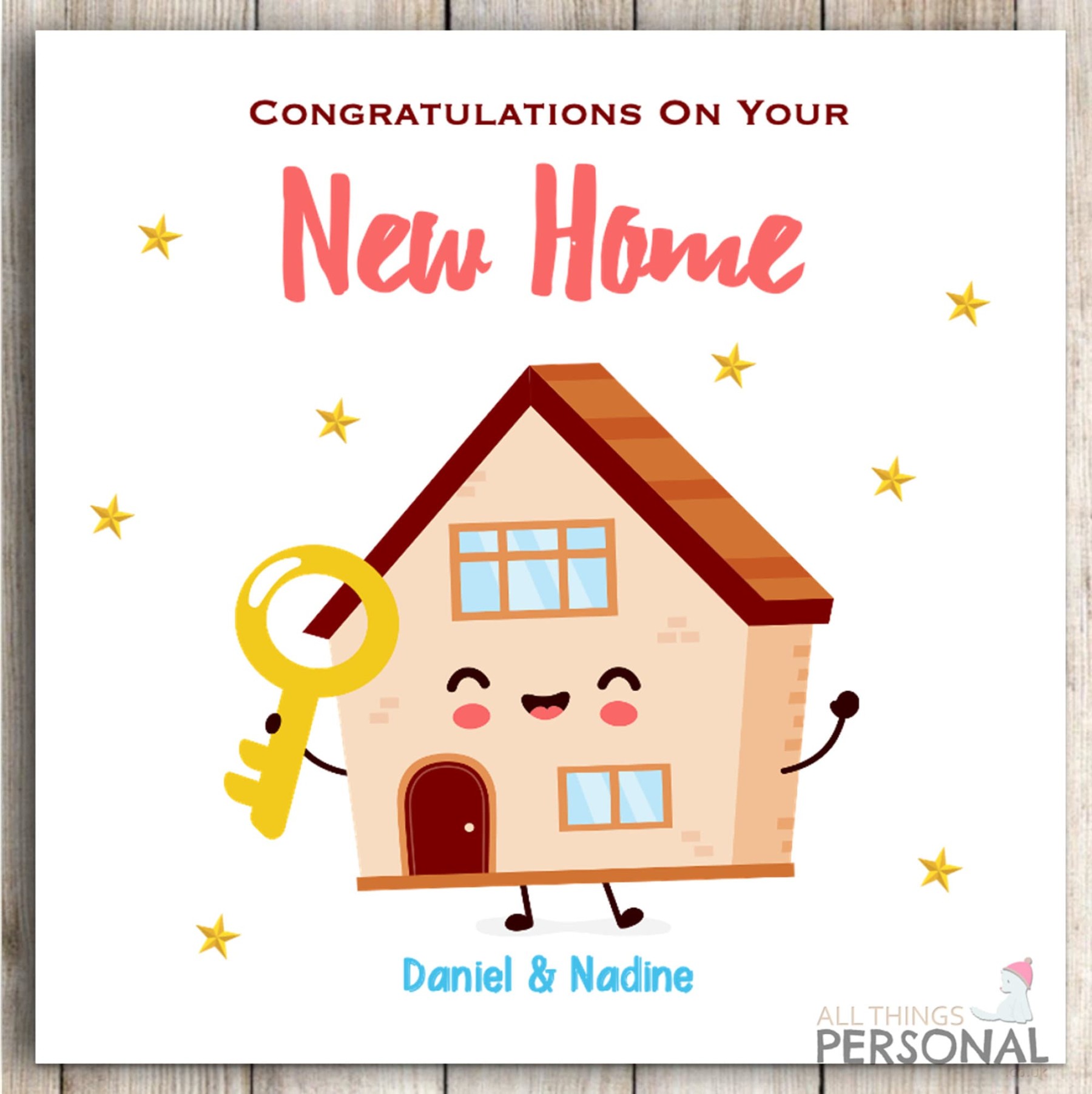 Congratulation on Your New Home Card House Warming Card Moving