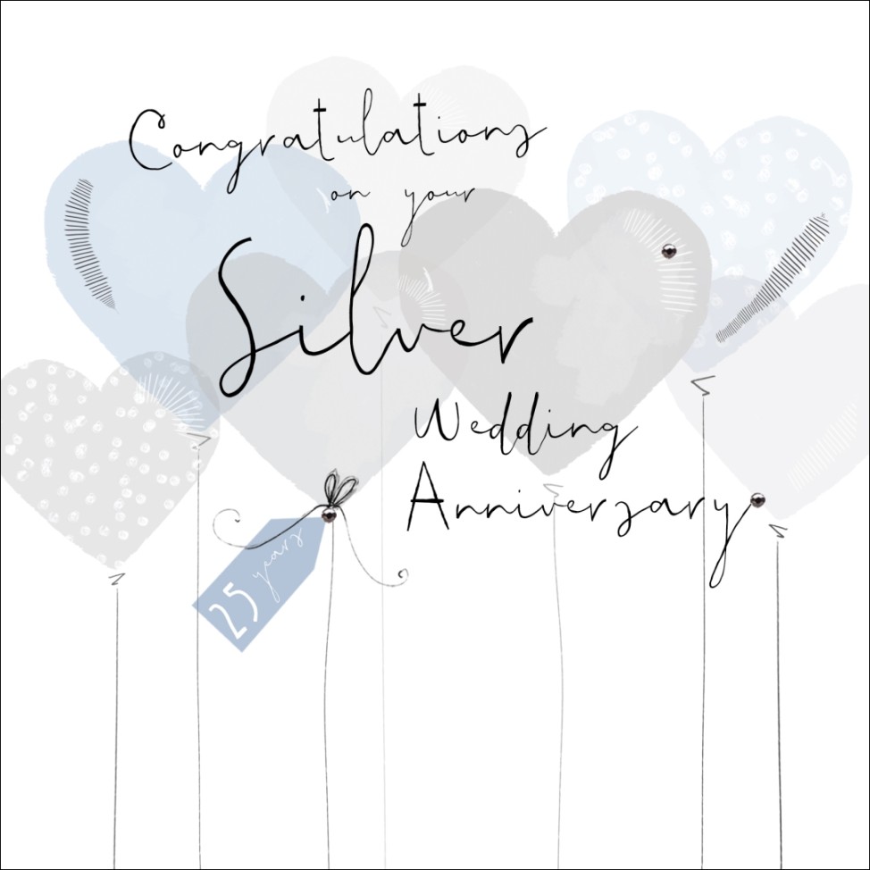 Congratulations on your Silver Wedding Anniversary