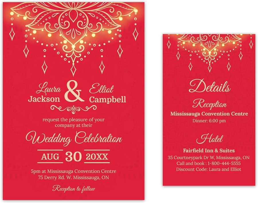 Indian Wedding Invitations: Designs, Templates, Wording