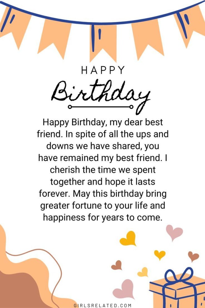 Cute Birthday Wish For Best Friend