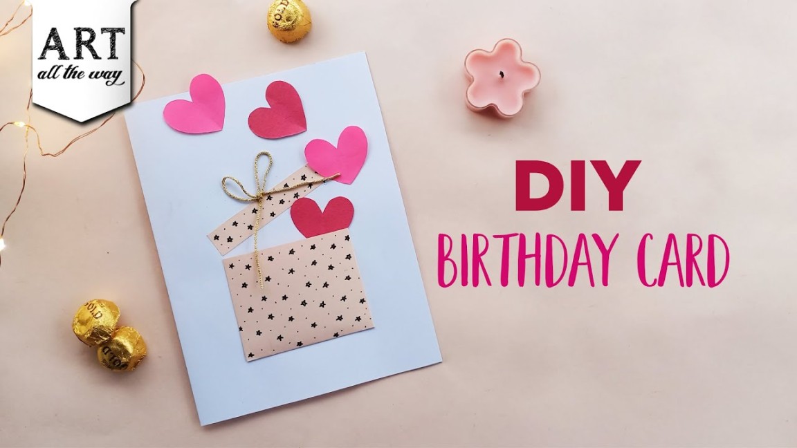 DIY Birthday Card Secret pocket Handmade card DIY Greeting Card