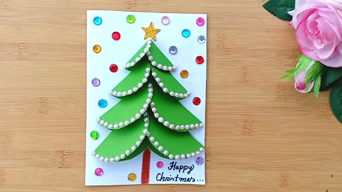 DIY Christmas cards/Handmade Christmas Greeting cards/How to make Santa  Greeting Card/Christmas Card