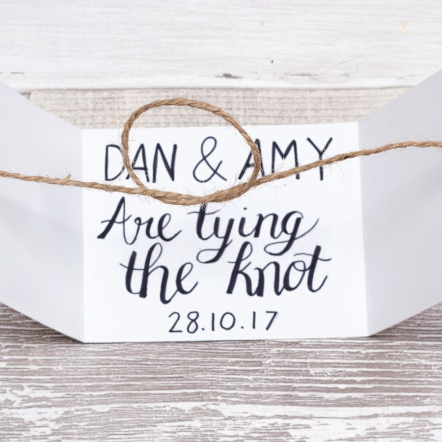 DIY Tie the Knot Wedding Invitation — Doodle and Stitch