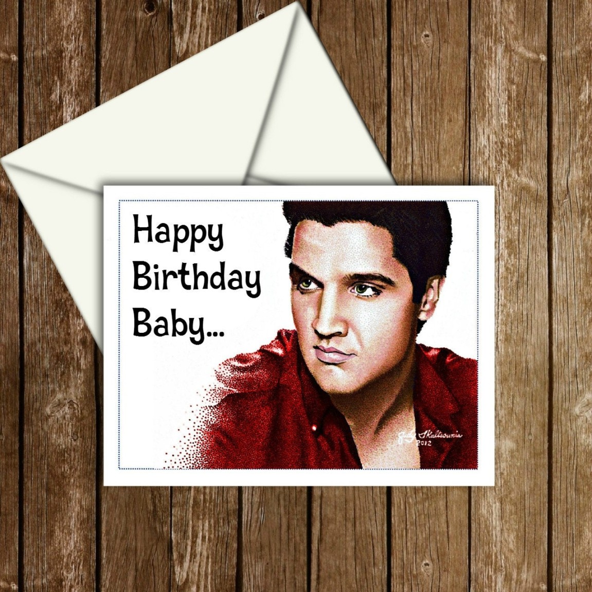 Elvis birthday card