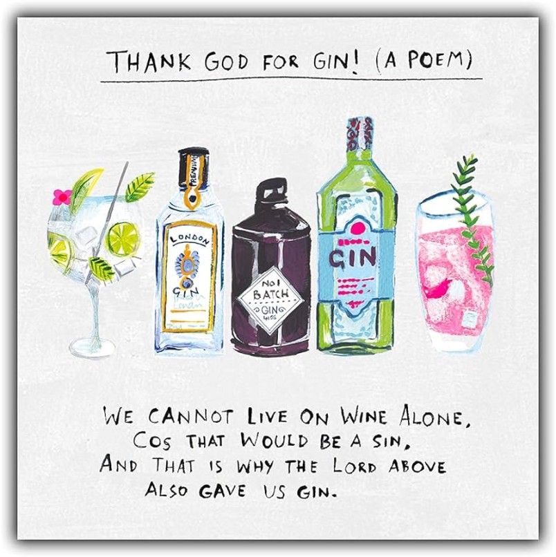 Emotional Rescue Funny Birthday Card for Her, Gin Birthday Card, Alcohol  Theme Card for Women, Funny Birthday Card for Women, Funny Birthday Cards  for