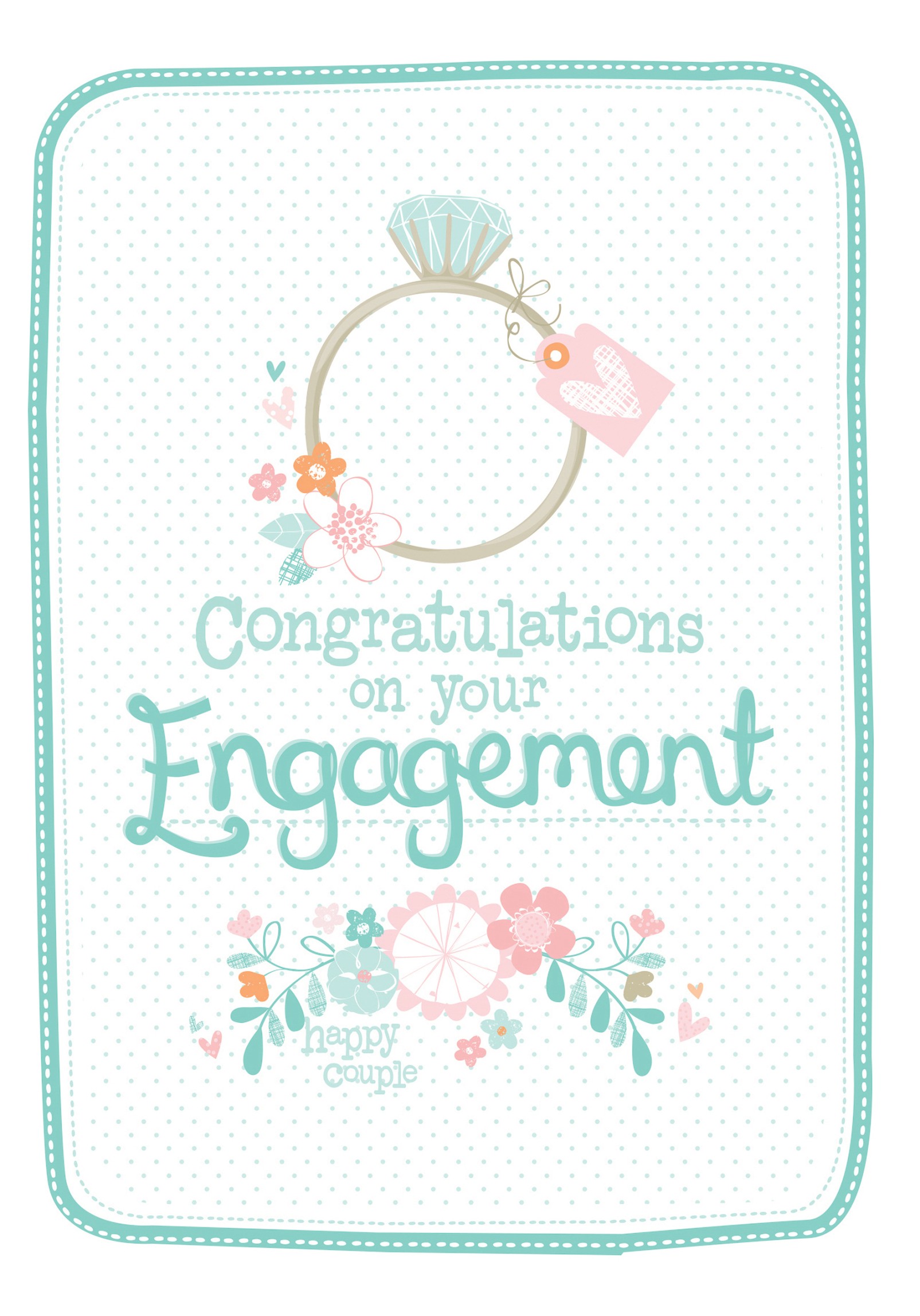 Engagement Congratulations Greetings Cards Delivered Bunches