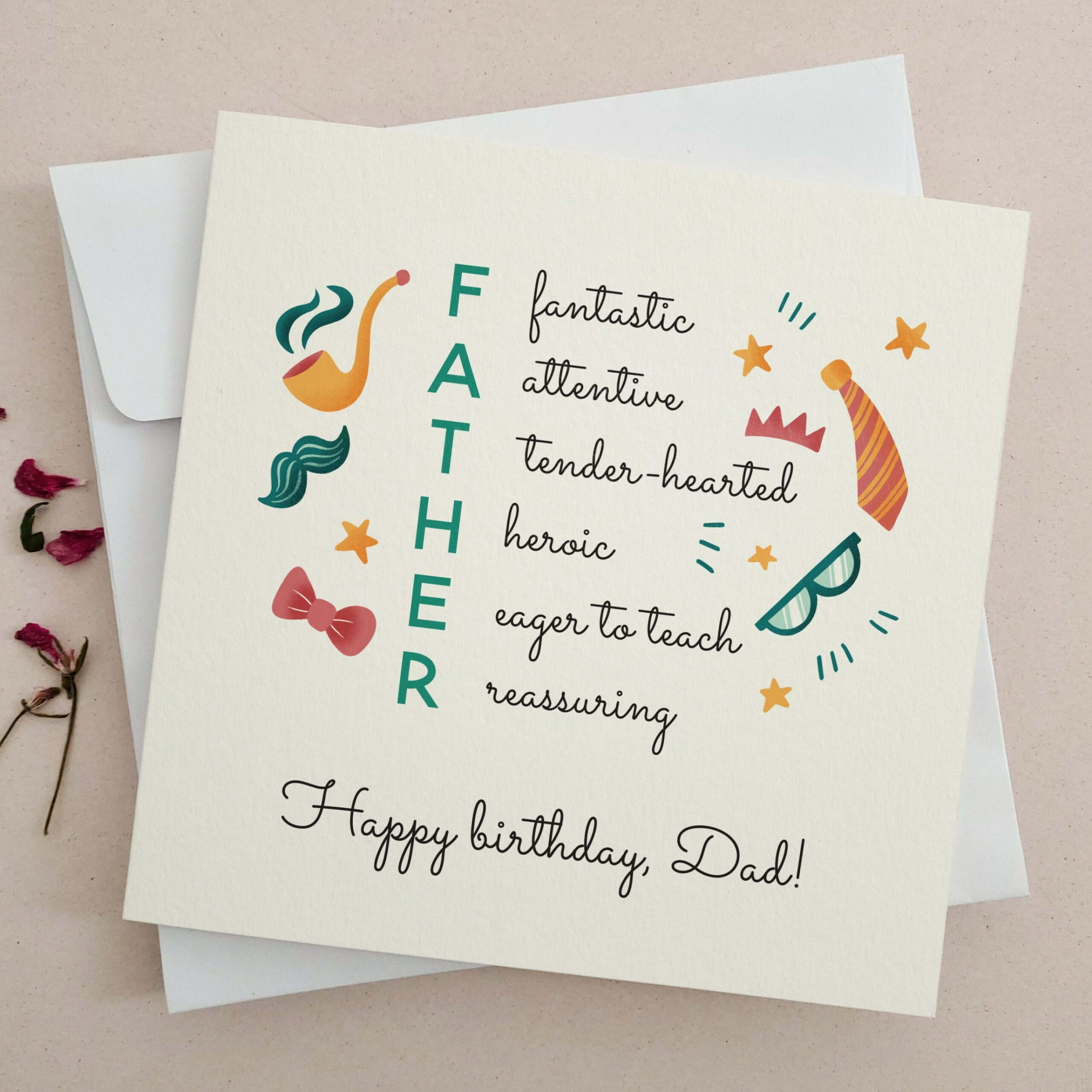 Father birthday card Happy Birthday Cards XOXOKristen