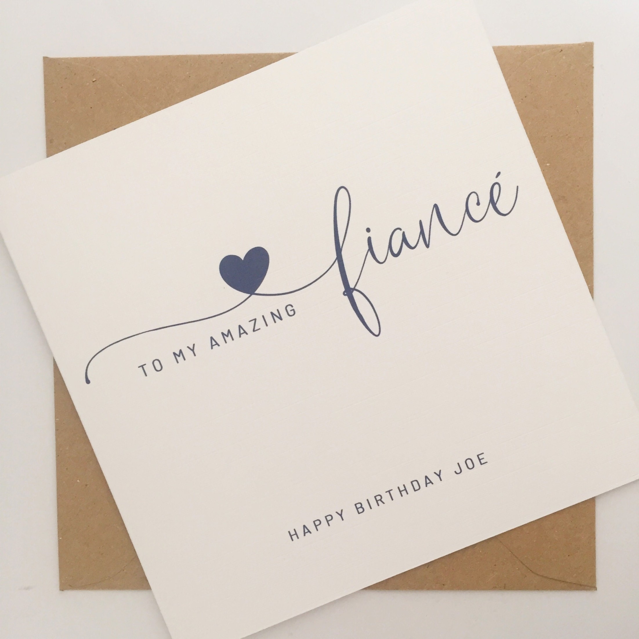 Fiance Birthday Card, Future Husband Birthday Card, Fiancé