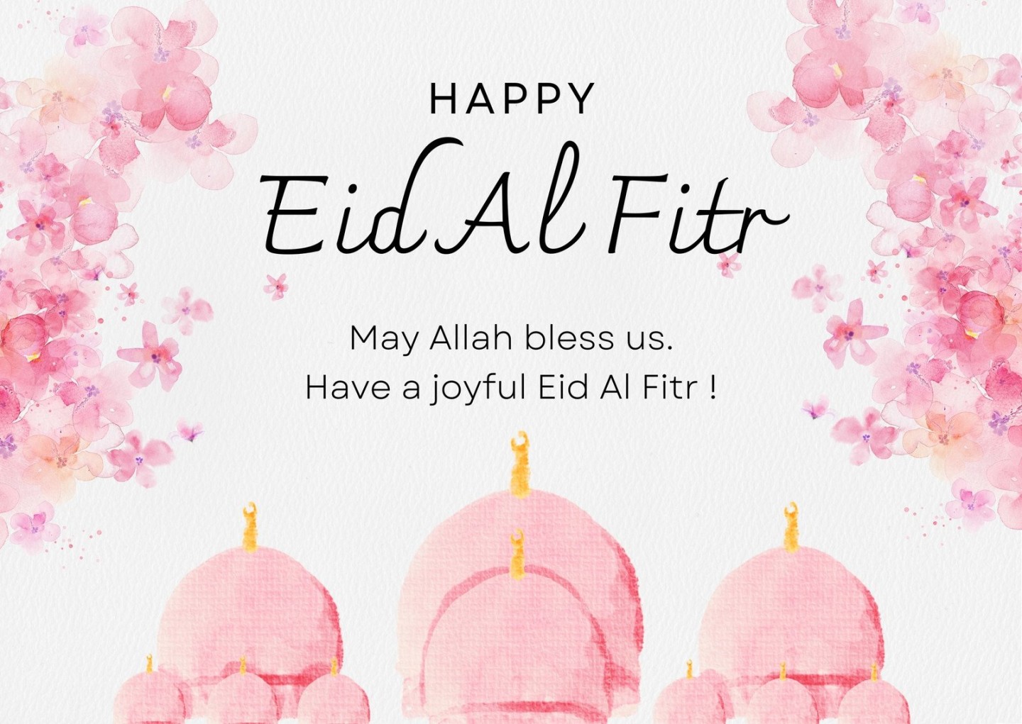 Free printable, customizable Eid al-Fitr card templates Canva