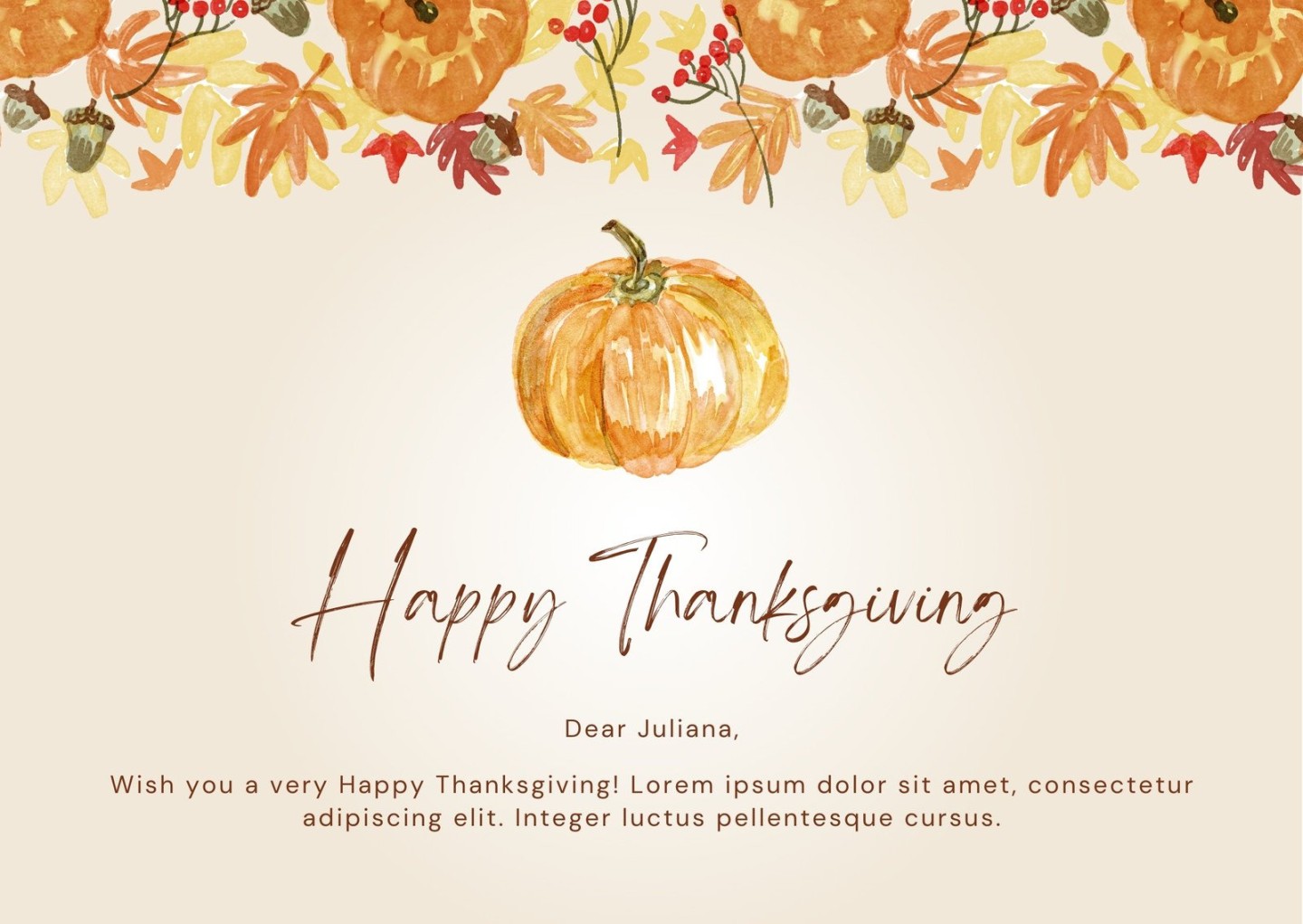 Free printable, customizable Thanksgiving card templates Canva