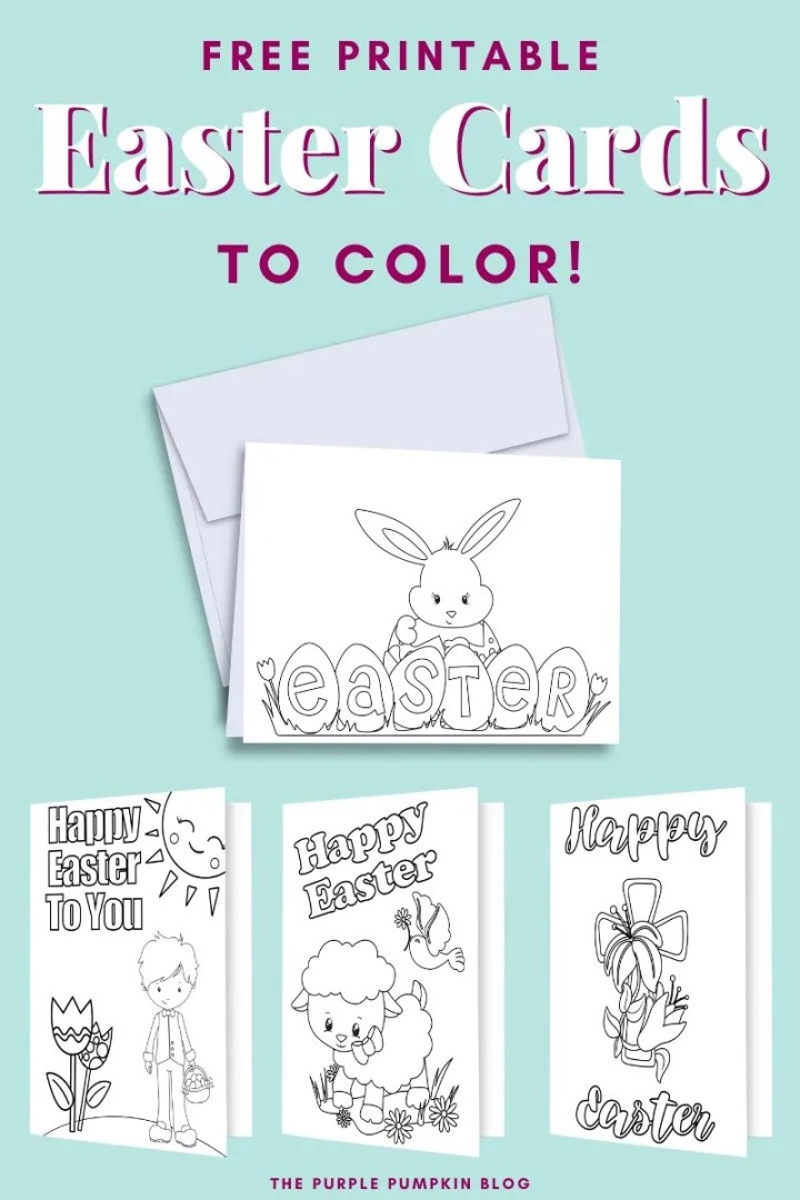 Free Printable Easter Cards to Color Fun Easter Activities for Kids