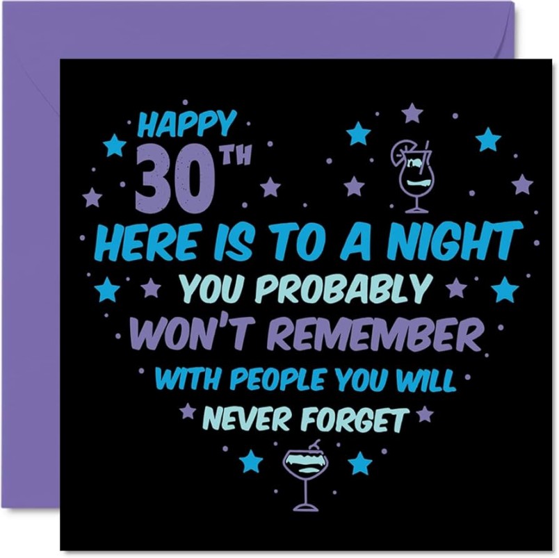 30th Birthday Cards For Him: Funny, Sentimental & Unique Designs