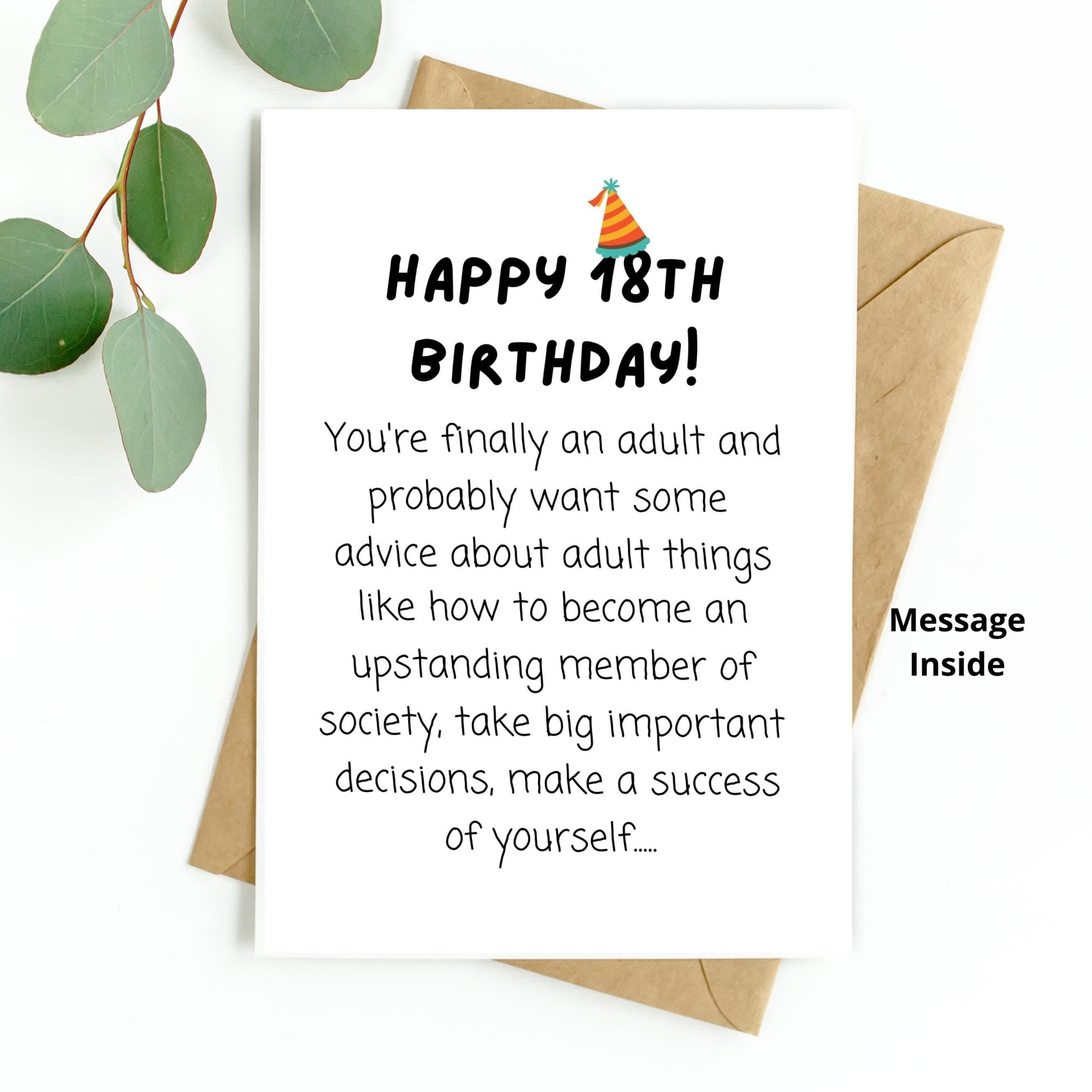 Funny th Birthday Card, th Birthday Card, Unique Quirky th