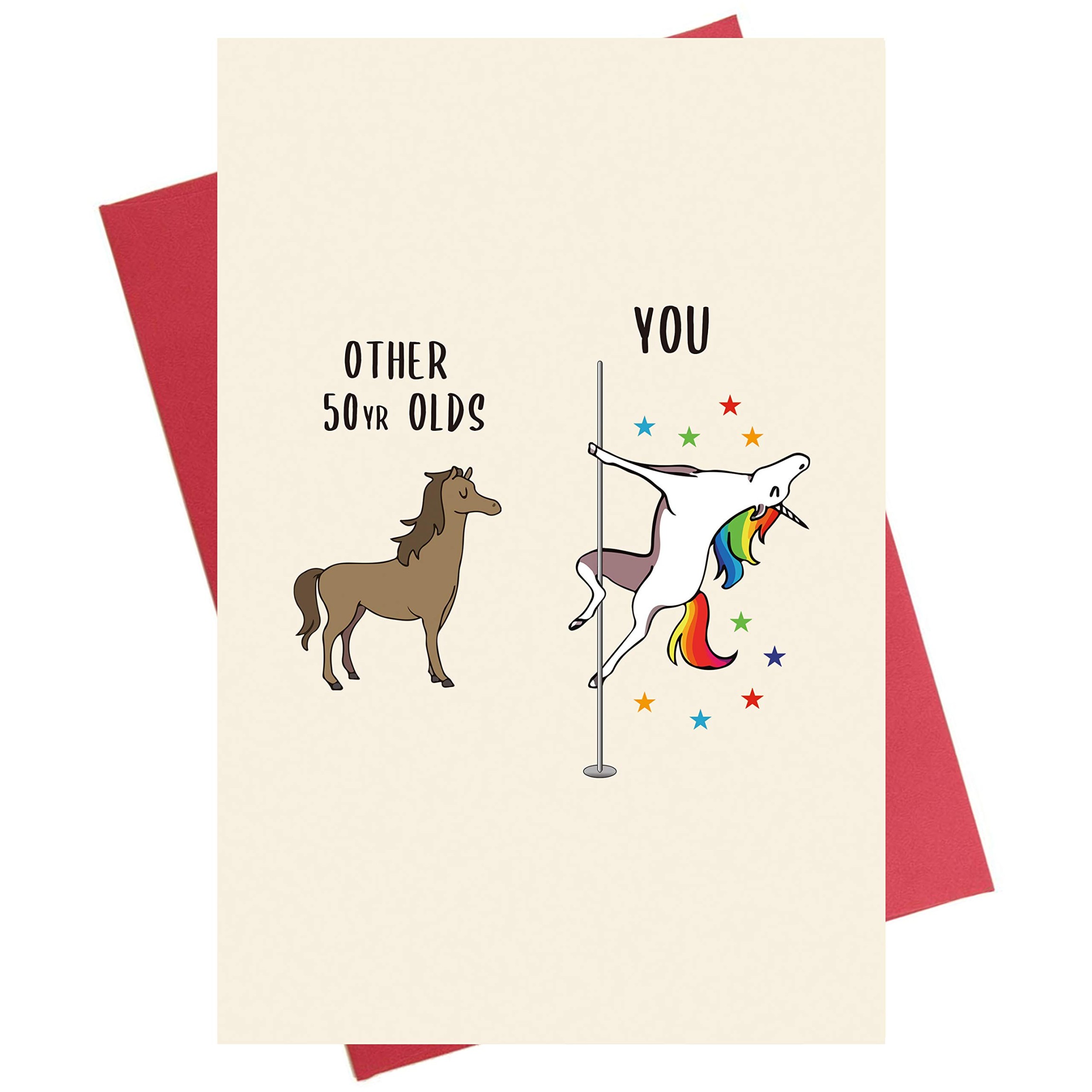 Funny th Birthday Card - Unicorn th Birthday Card