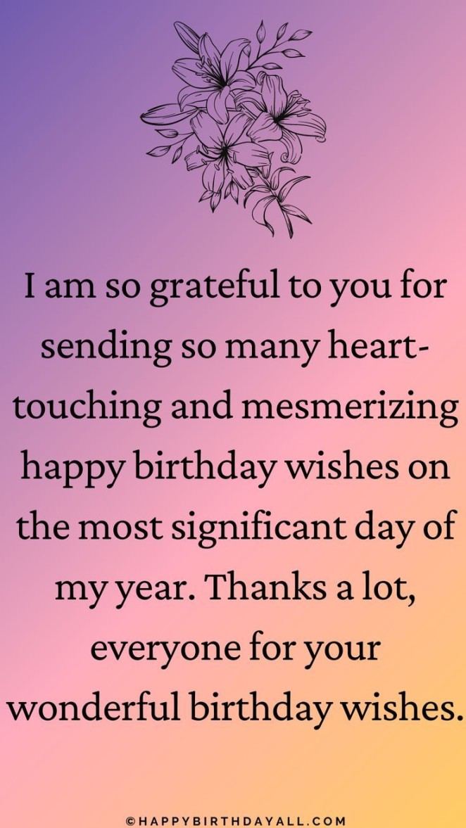 Funny Thank You Messages For Birthday Wishes