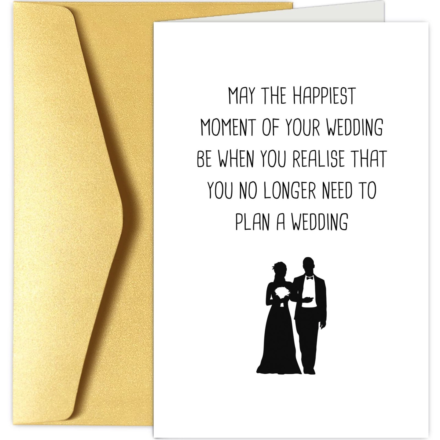 Funny Wedding Congratulations Card, Bridal Shower Card, Congratulations Card, Engagement Card, The Happiest Moment of Your Wedding