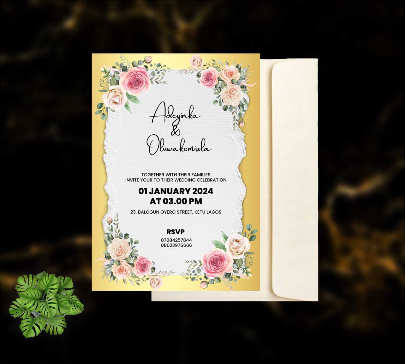 Get Yoruba Traditional Wedding Invitations Cards Design And