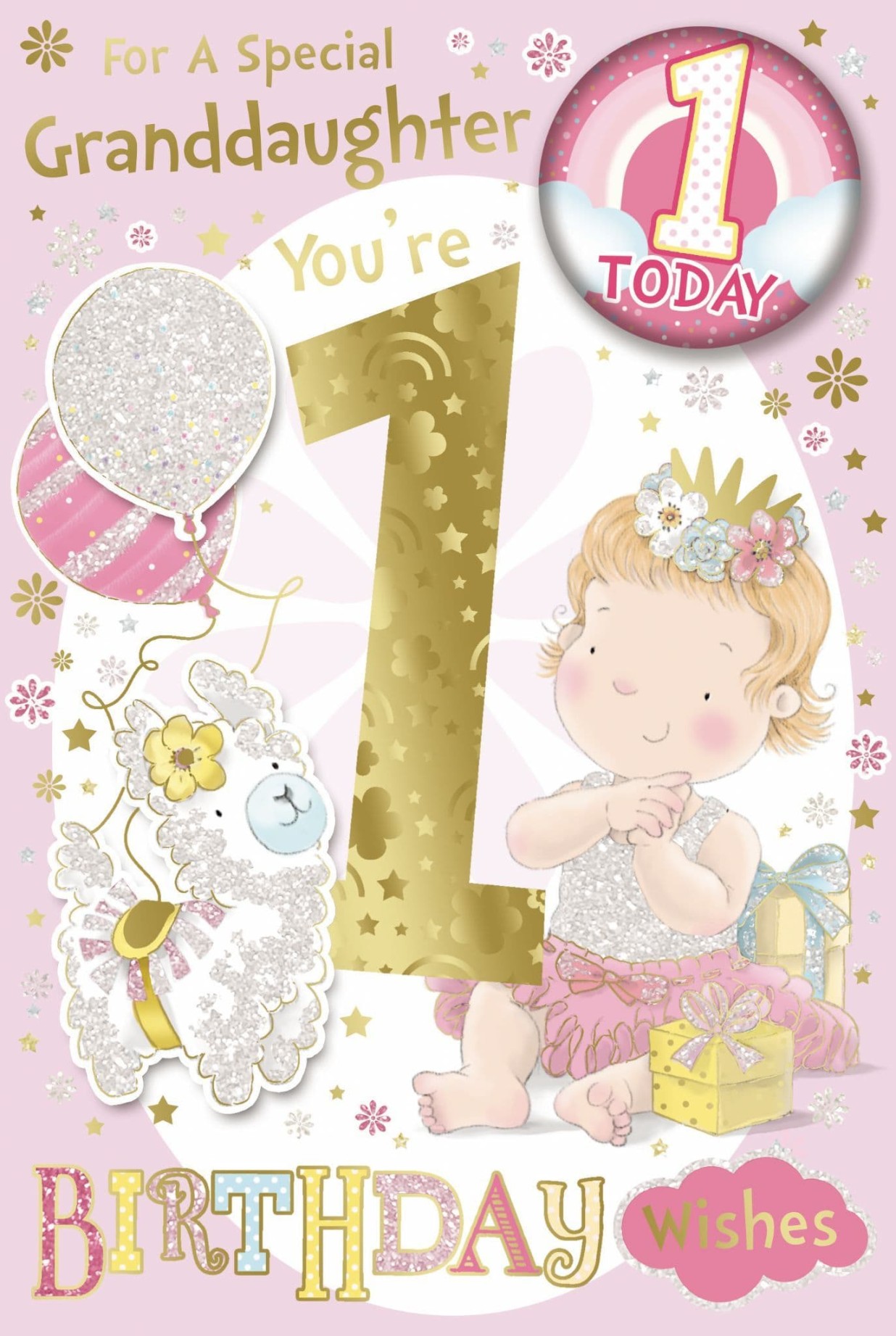 Granddaughter st Birthday Badge Card - Candy Club - Greetings Cards