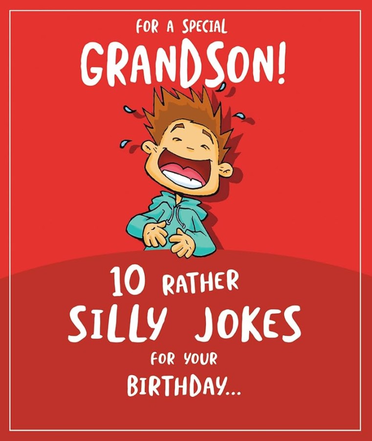 Grandson Birthday Card Funny Birthday Card Happy Birthday Grandson Jokes  Grandson Greeting Card