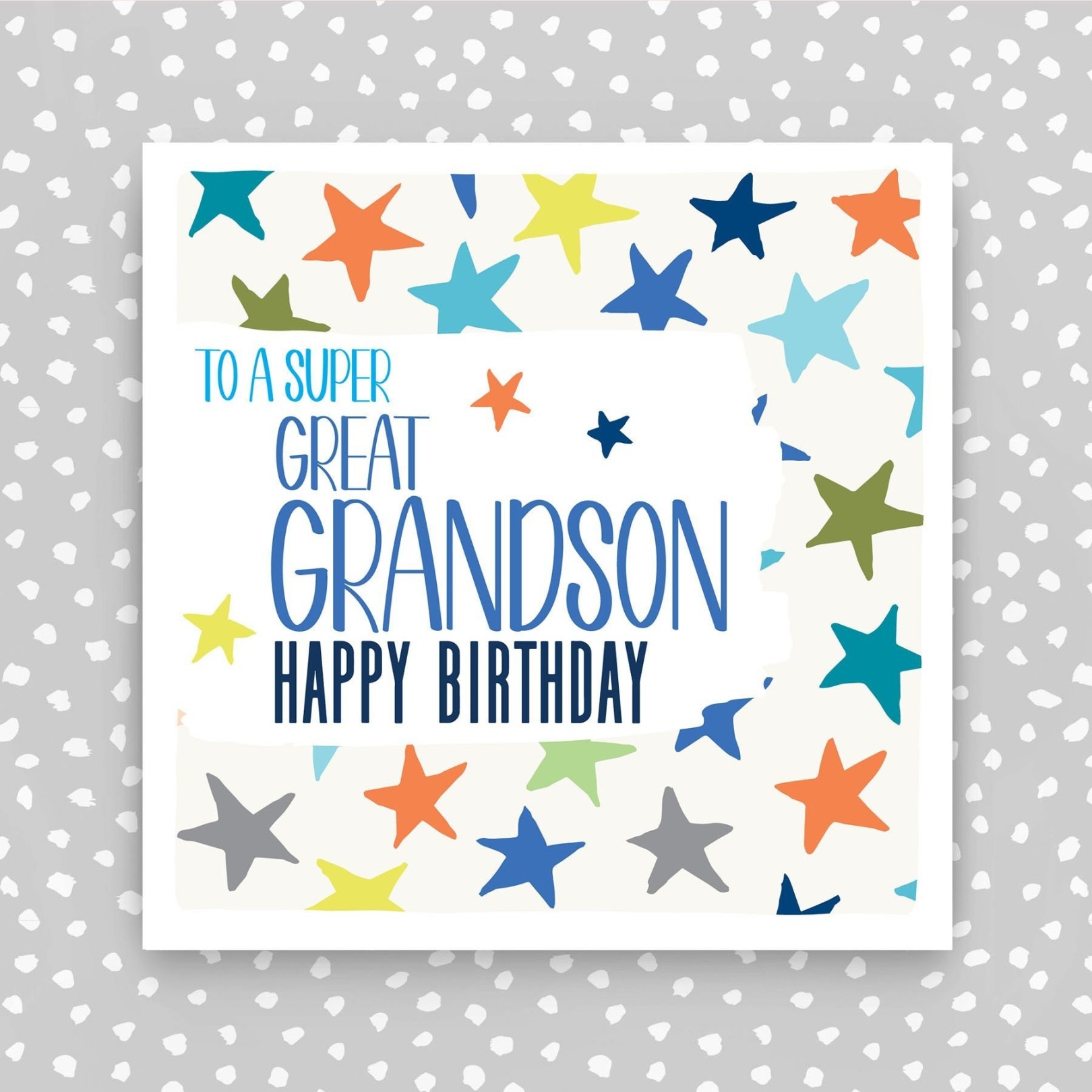 Great Grandson Birthday Card/card for super Great Grandson