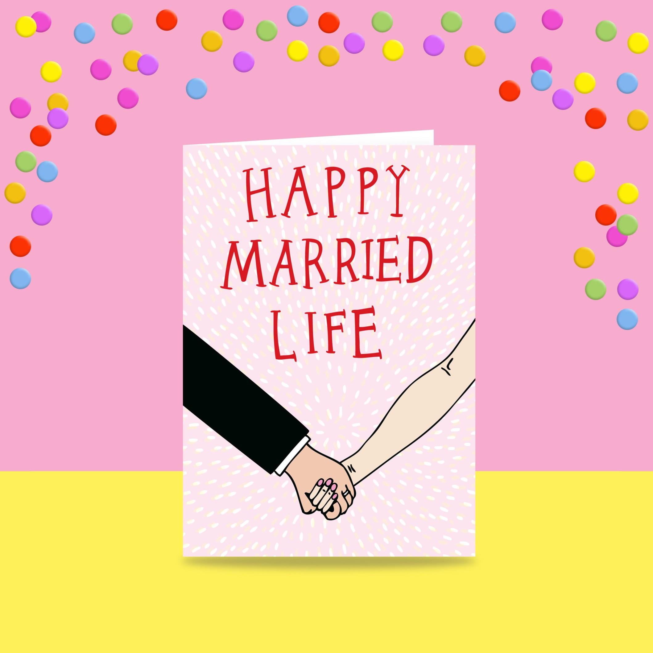 Greeting Card Happy Married Life Marriage Card Wedding Card - Etsy