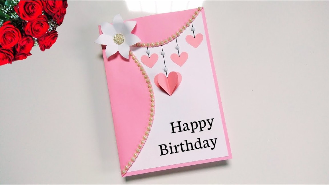 Handmade birthday card for best friend Birthday greeting card for best friend Easy birthday card