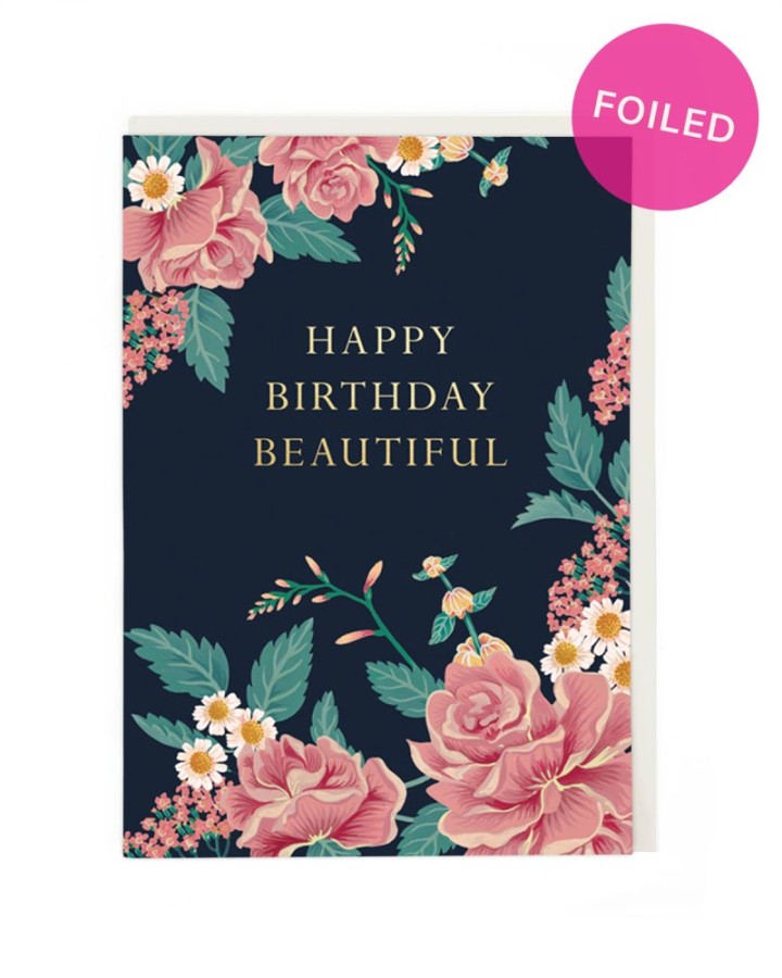 Happy Birthday Beautiful Birthday Card : Cath Tate Cards