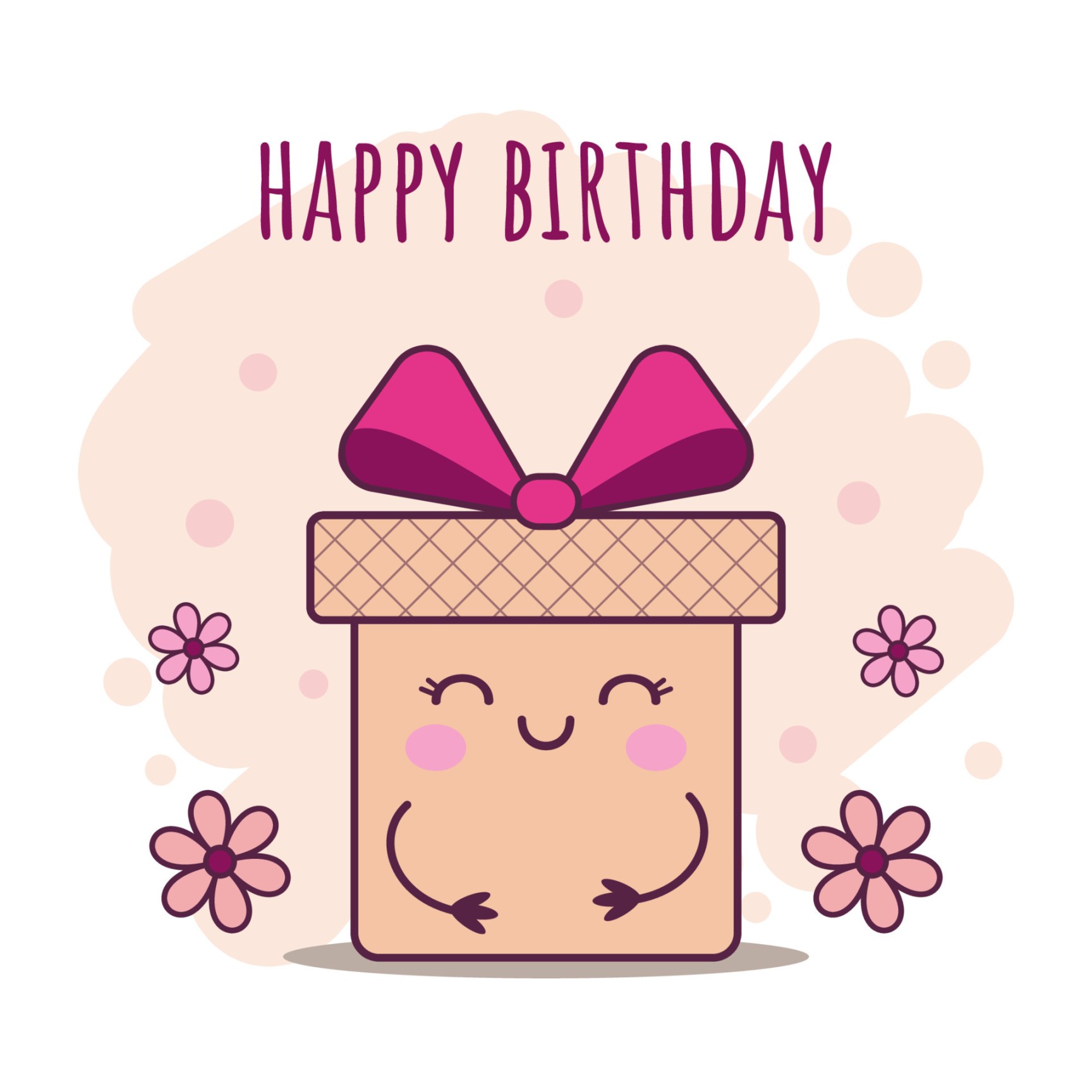 Happy birthday greeting card