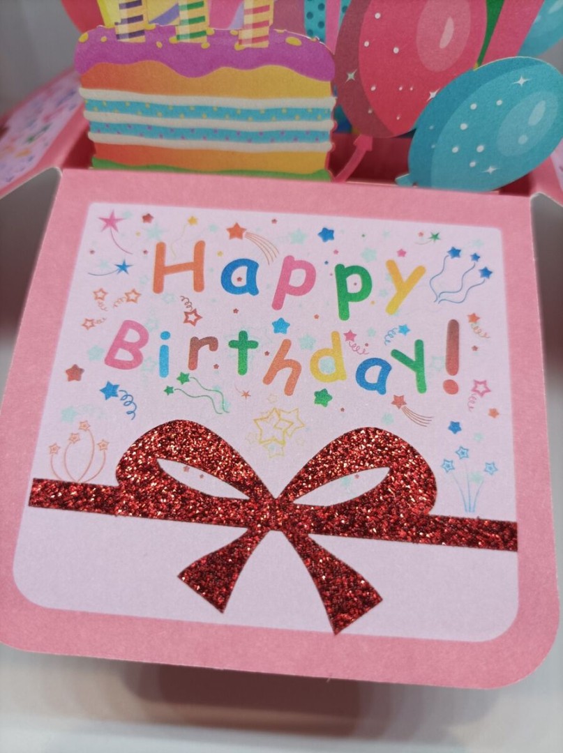 Happy Birthday Pop Up Card Box - SAME DAY DISPATCH FREE DELIVERY