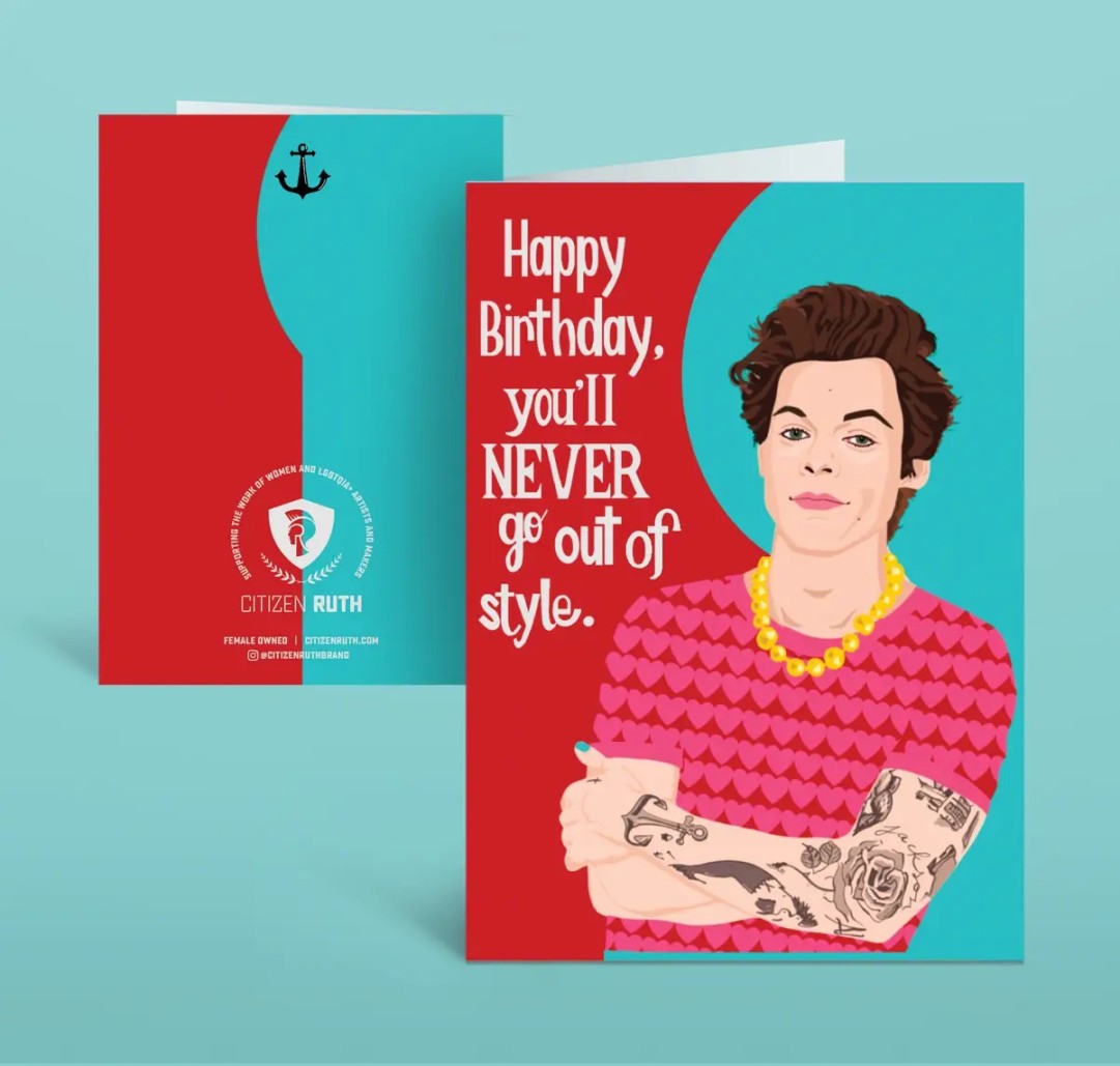 Harry Styles Birthday card