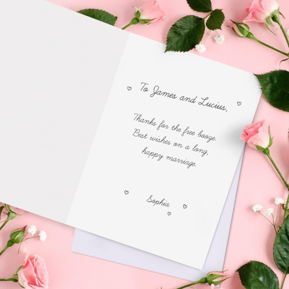 How to write the perfect wedding card message Snapfish IE