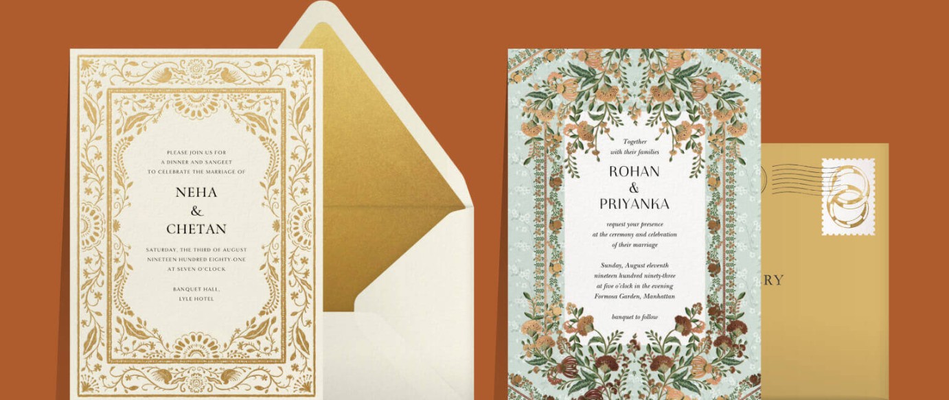 Indian Wedding Invitation Cards Paperless Post