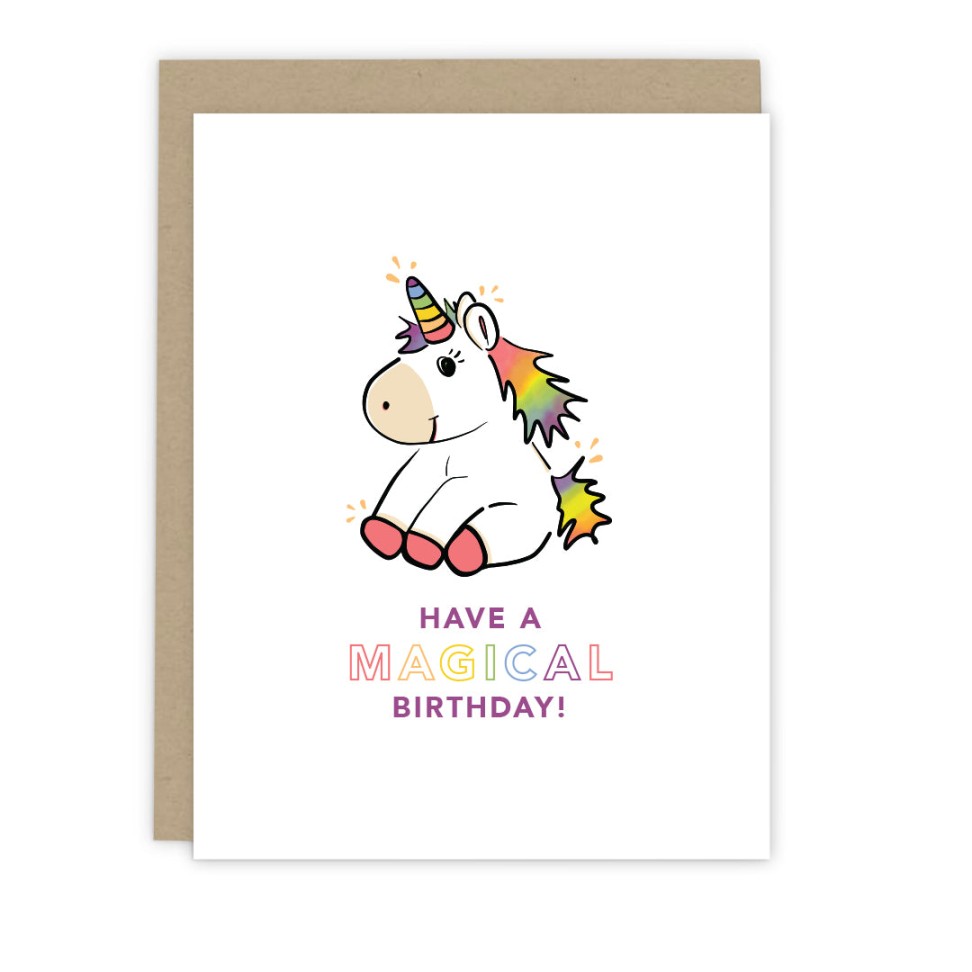 Magical Unicorn Birthday Card  Greeting Cards & Gifts by th