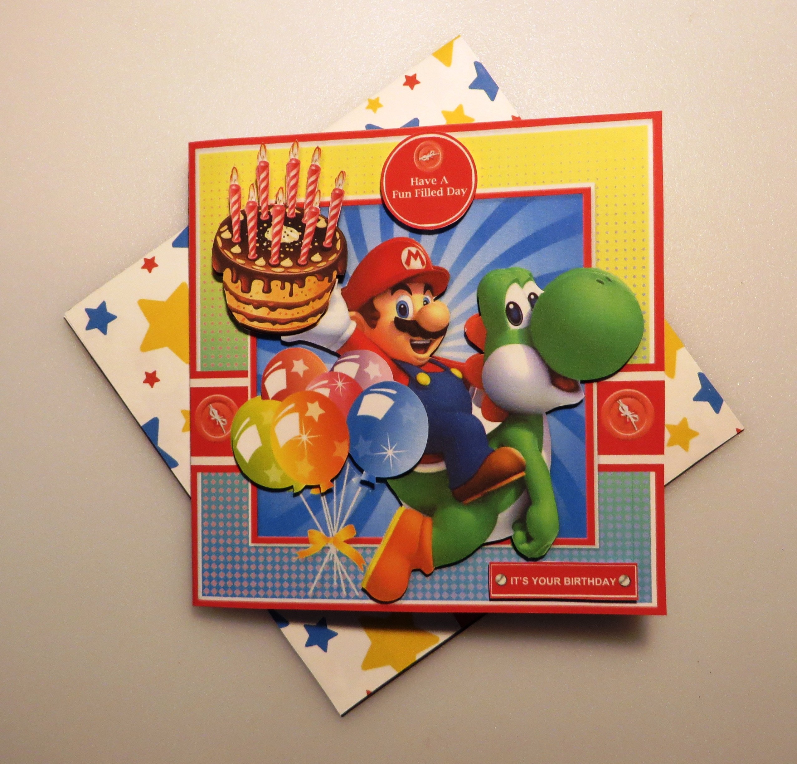 Mario birthday card.