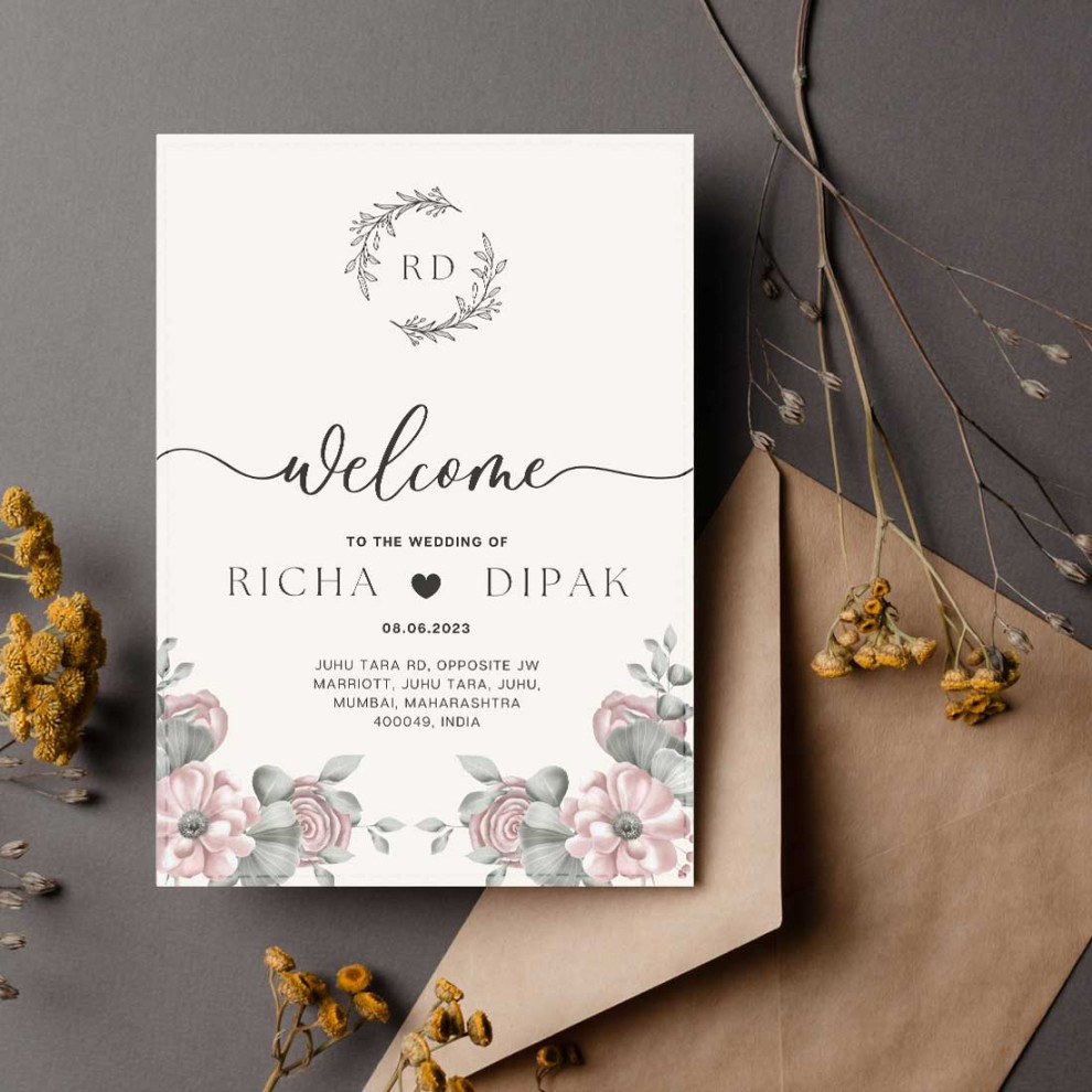 Marriage Reception Invitation Card -Custom Wedding Card – Nutcase