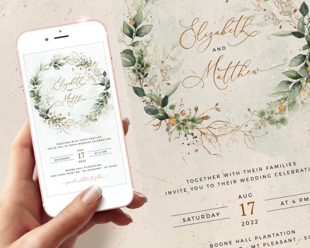 Online Wedding Invitations: Digital Wedding E-Vite Templates