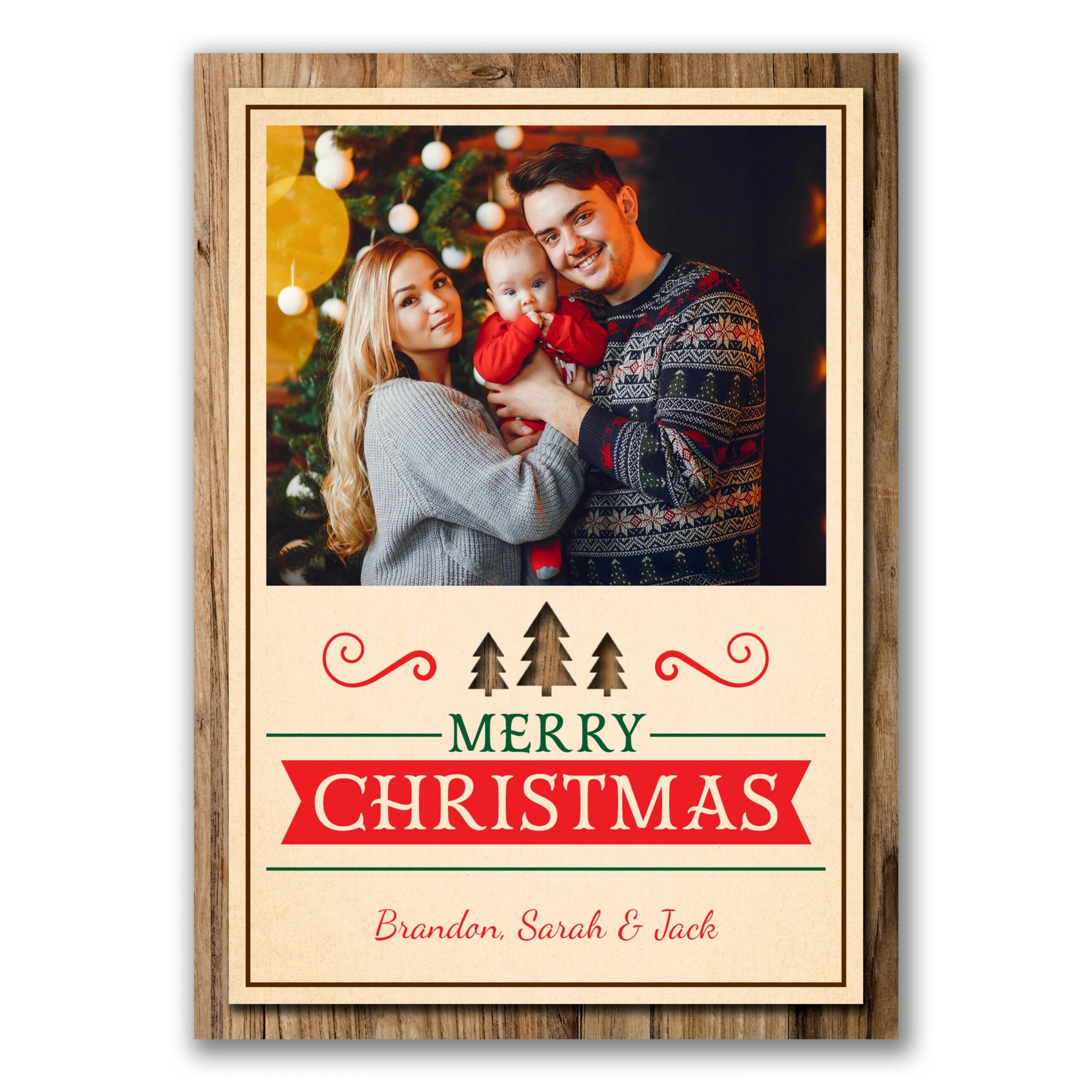 P- Personalized Christmas Card