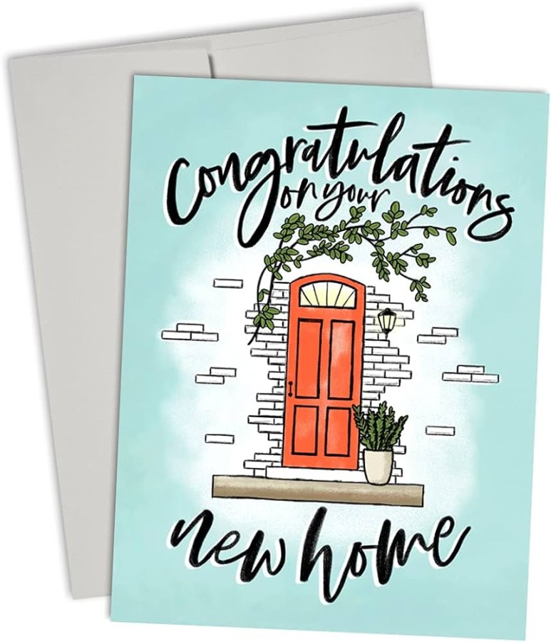 Palmer Street Press New Home Greetings Card - Congratulations on Your New Home - New Home Congratulations Card - Designed, Printed and Packed in the