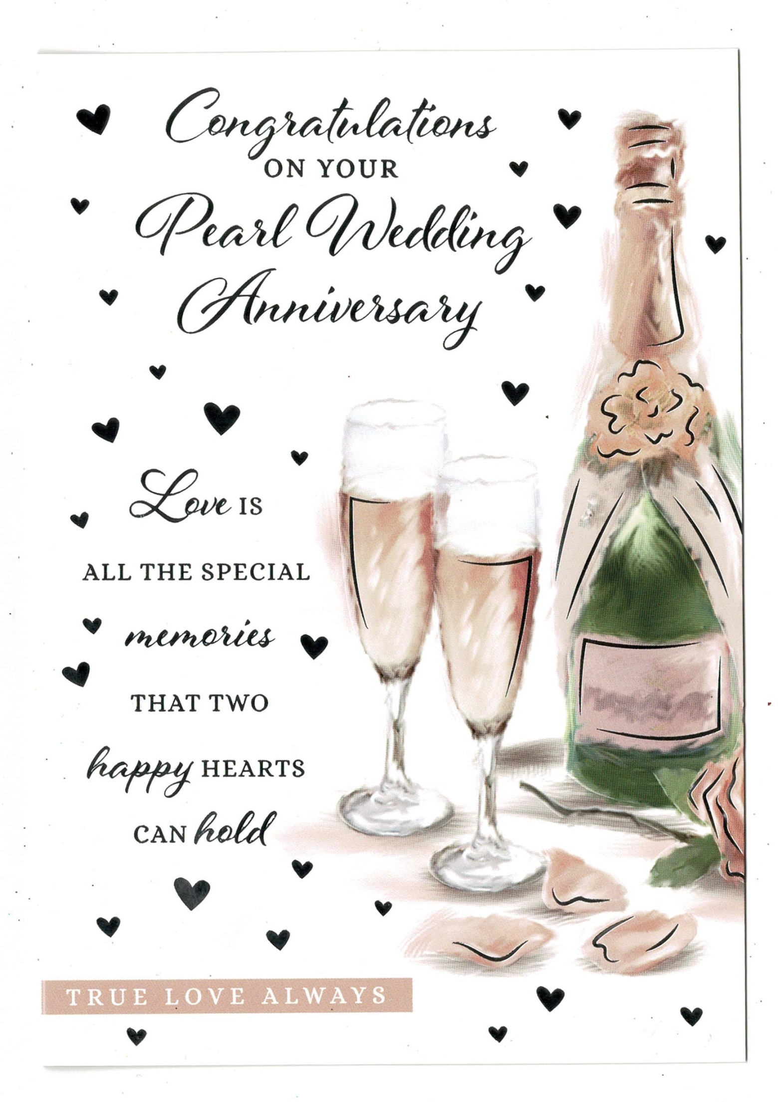 Pearl Wedding Anniversary Card 